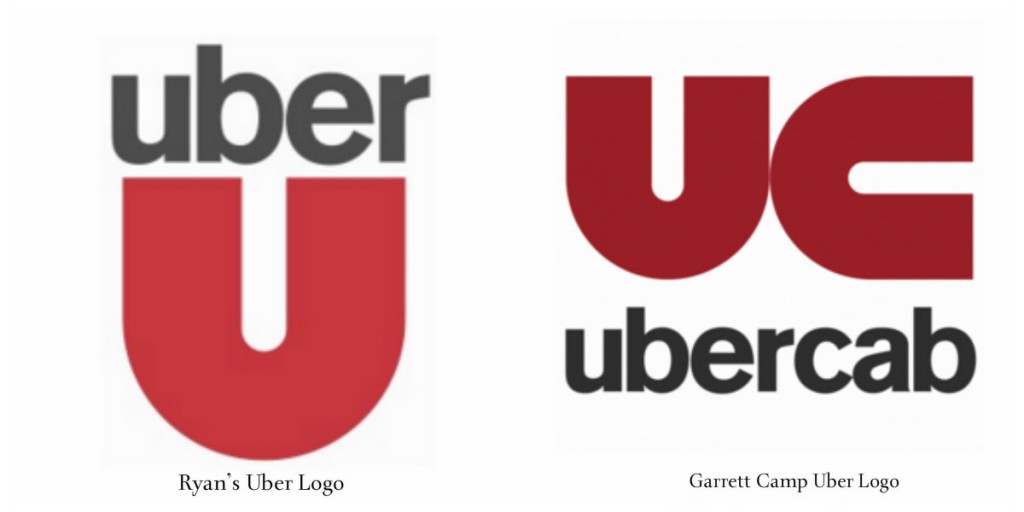 Uber's First and Second Logo