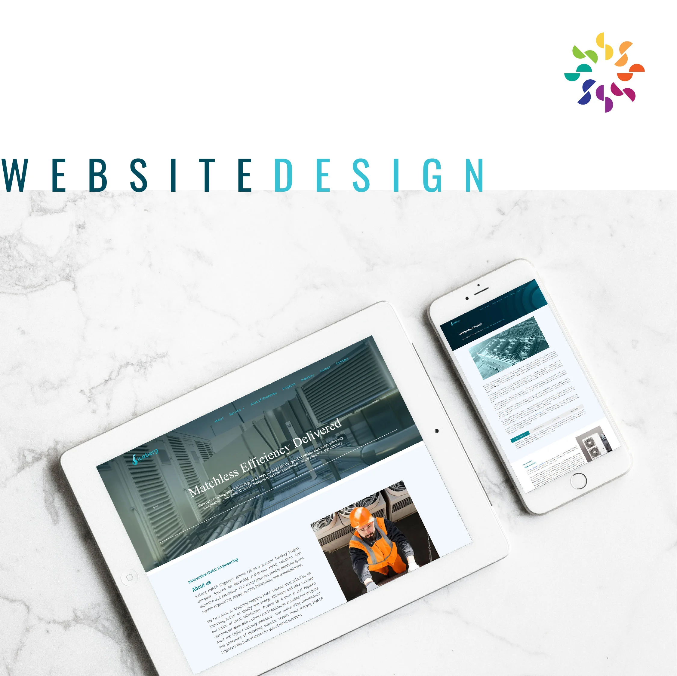Iceberg website design service by wdsoft creative agency